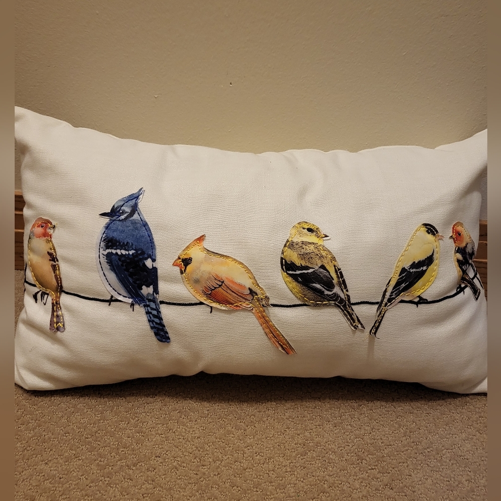 Decorative pillow roughly 21" X 13". Has flaw, read description! $8 bc of flaw!
